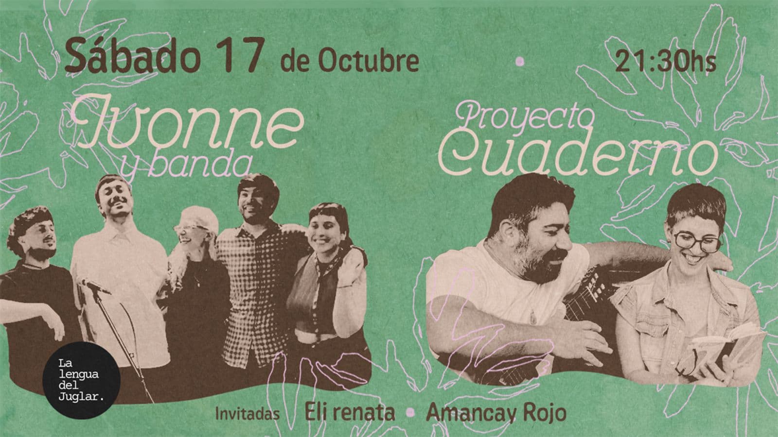 Amigueando músicas 🦋 : "Proyecto cuaderno" Chelo y Andre "Ivonne y Banda" Nico - Carli - Augus - Andi
